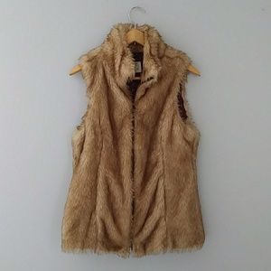 Faux fur vest